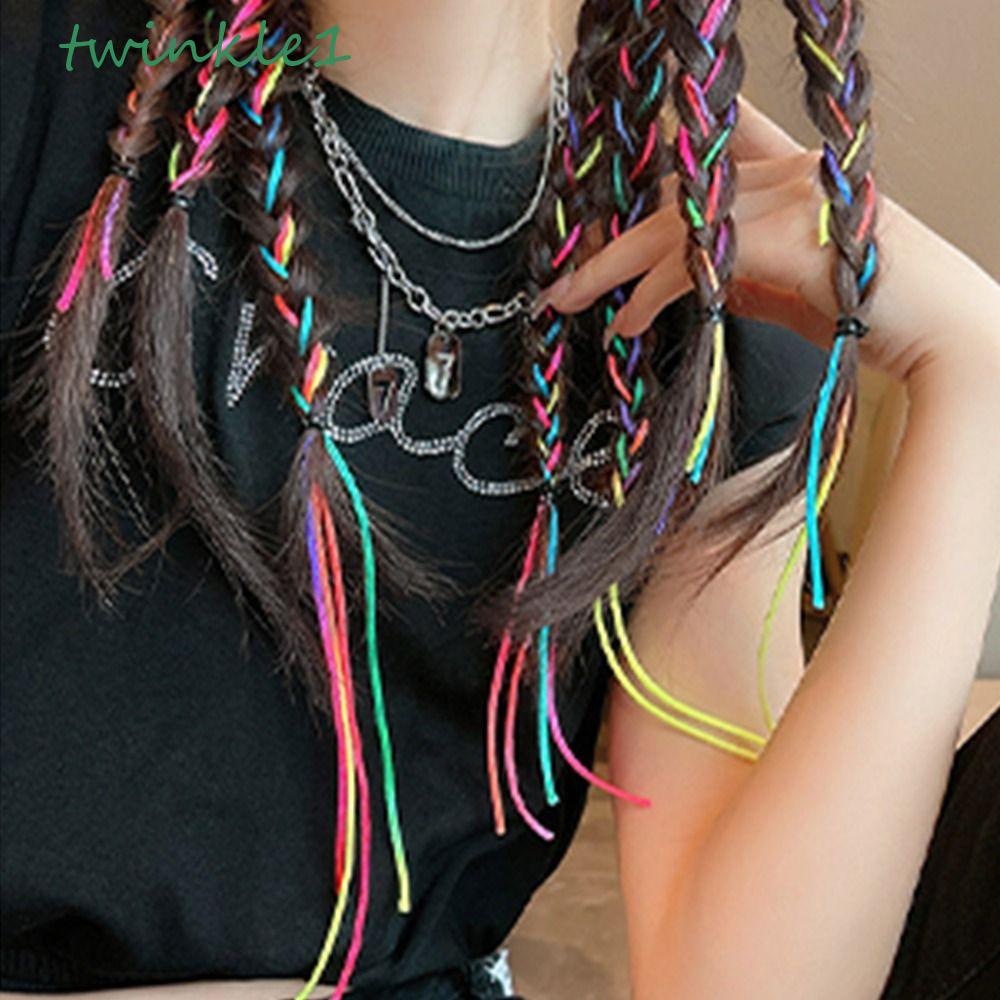 Tóc Giả Thắt Bím Bằng Sợi Co Giãn Chịu Nhiệt Độ Cao Thời Trang Cho Nữ