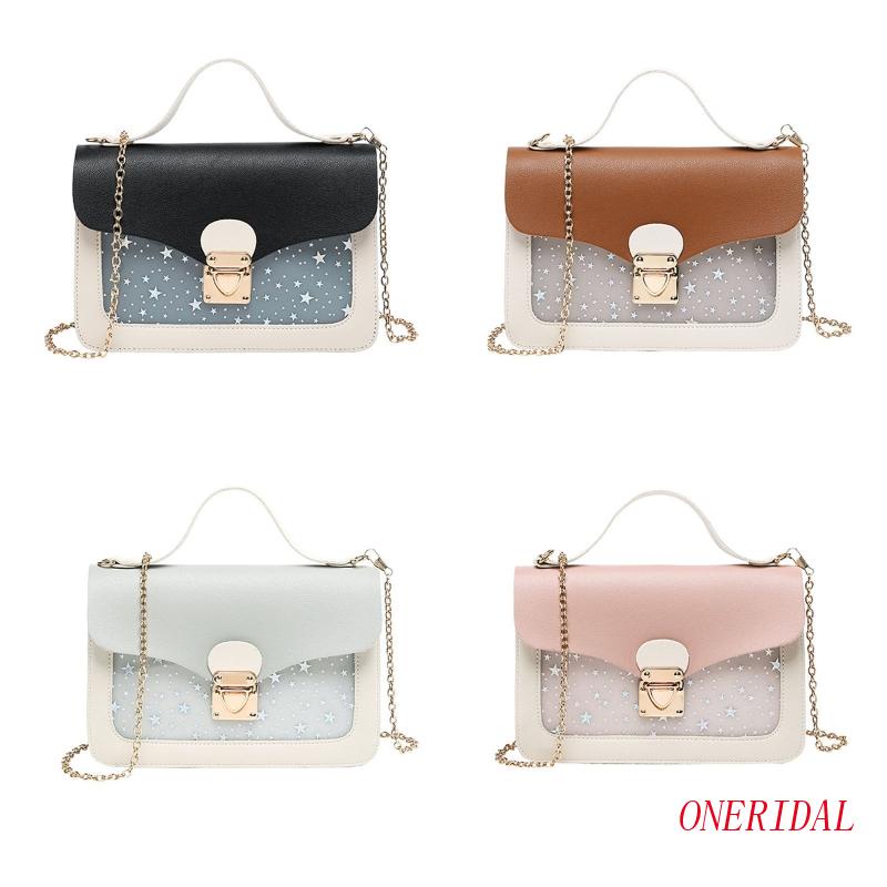Túi Đeo Chéo Vai Hình Vuông Nhỏ Họa Tiết Ngôi Sao Phong Cách Dành Cho Sinh Nhật