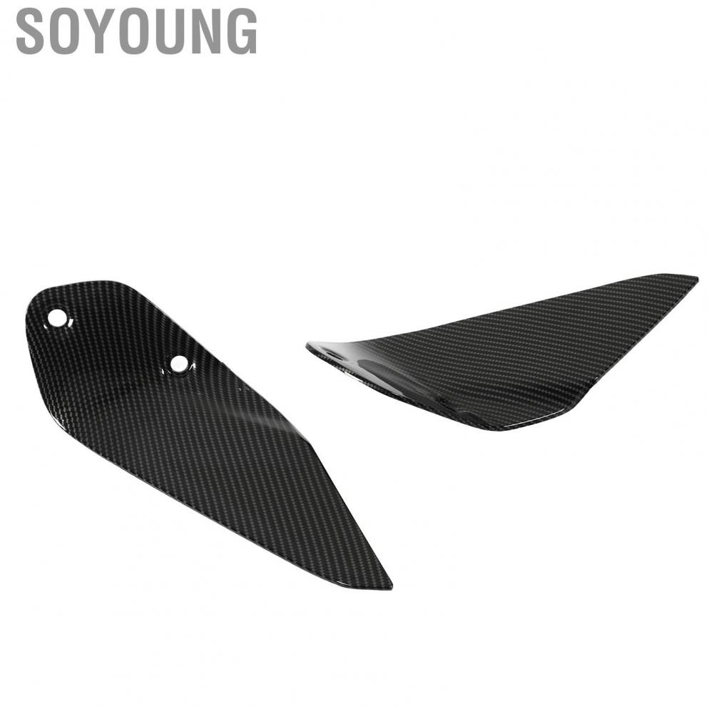 Soyoung Motorcycle Side Windshield  2pcs Windscreen Panel Deflector for Modification
