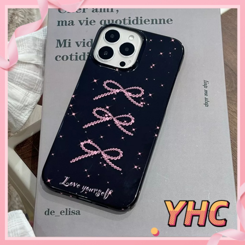 Ốp lưng phone Nơ màu hồng bằng tiếng Anh chống rơi thạch vỏ mềm áp dụng Cho iPhone 6 / 6S / 6splus / se / 7 / 7plus / 8 / 8plus / X / xs / xsmax / 11 / 12 / 13 / 14/pro max-513