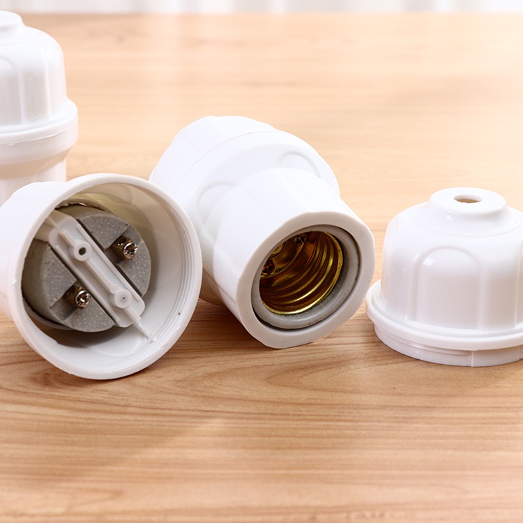 Đuôi Đèn Sứ E27 Dạng Xoáy Cao Cấp Chịu Nhiệt Độ, Cách Điện, An Toàn Khi Sử Dụng