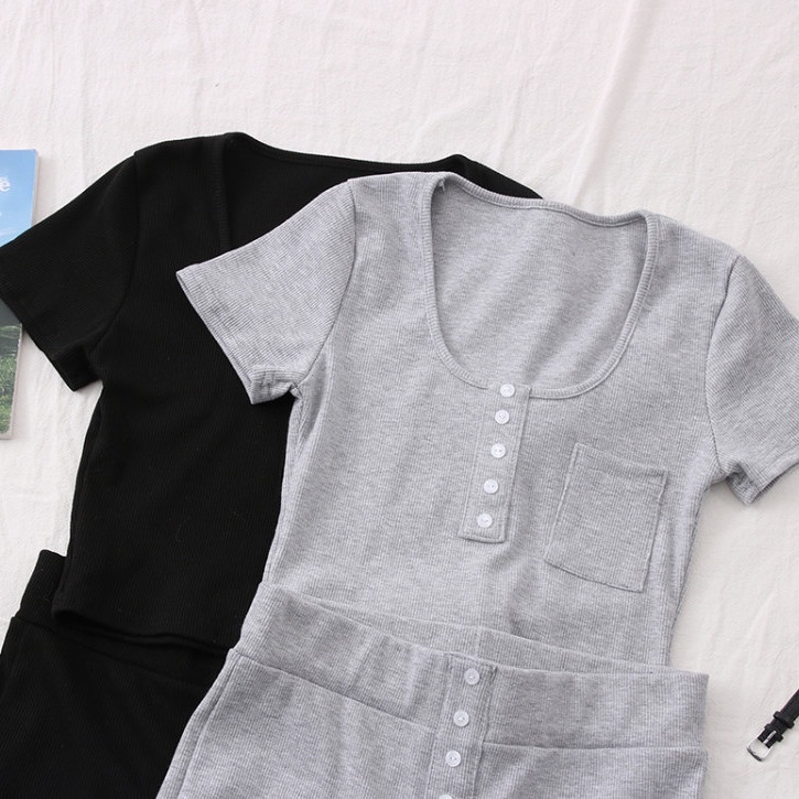 Bộ Đồ Thể Thao Hai Mảnh Phong Cách Hàn Quốc Thời Trang Mùa Hè 2023 y2k