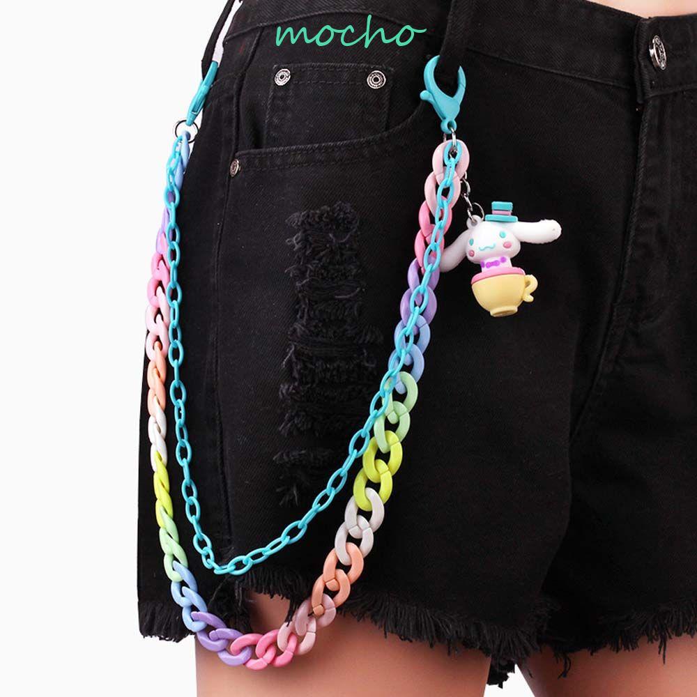 Dây Xích Mềm Nhiều Màu Sắc Đeo Thắt Lưng Quần Jean Phong Cách Bohemia