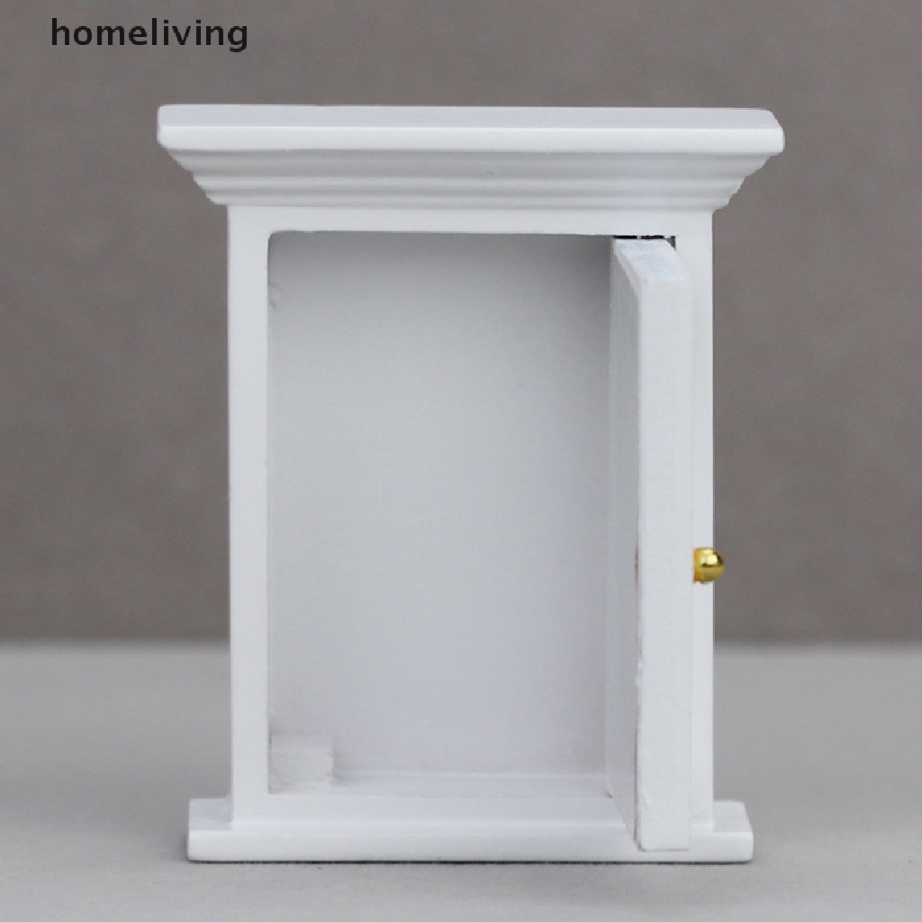 Mô Hình Tủ Quần Áo Trung Hoa Cổ Điển Thu Nhỏ Tỷ Lệ 1 / 12 Kèm Gương Trang Trí Nhà Búp Bê