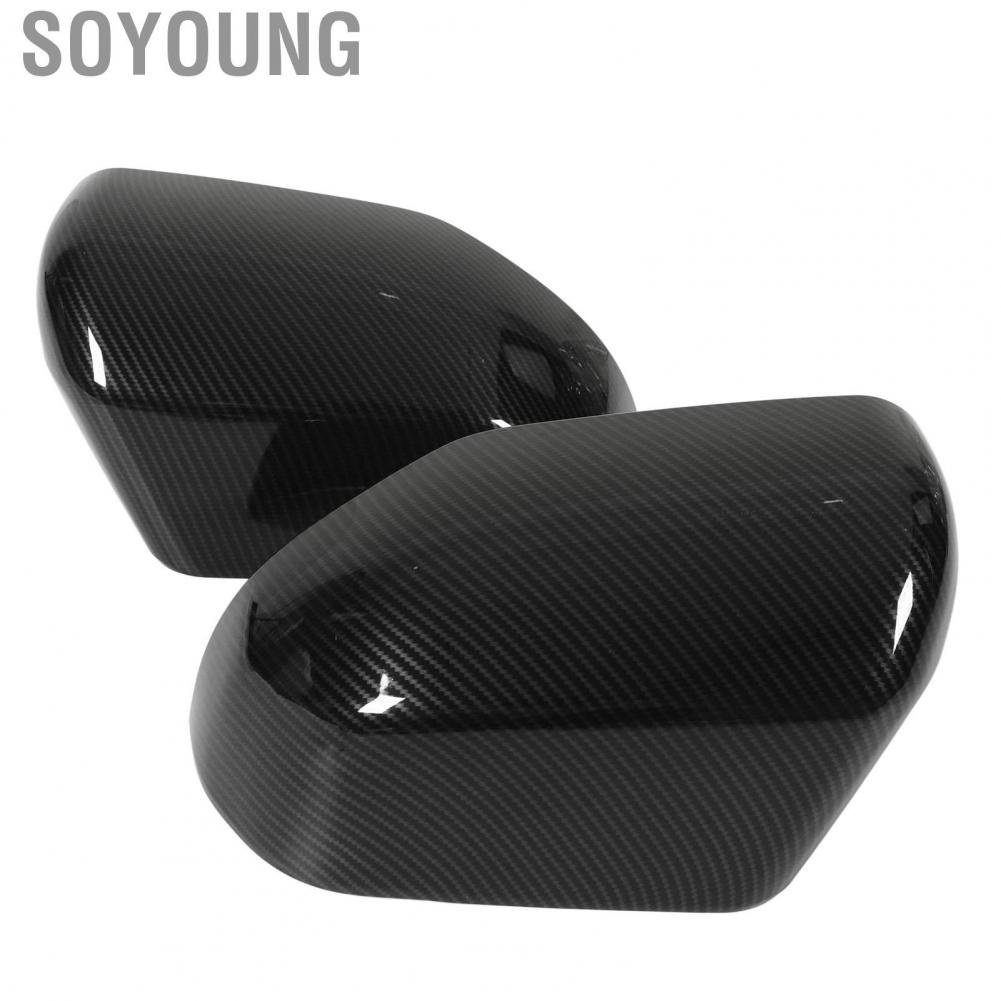 Soyoung Door Mirror Covers Carbon Fiber Style Stylish Decoration Side Caps for XK70 2022 Up