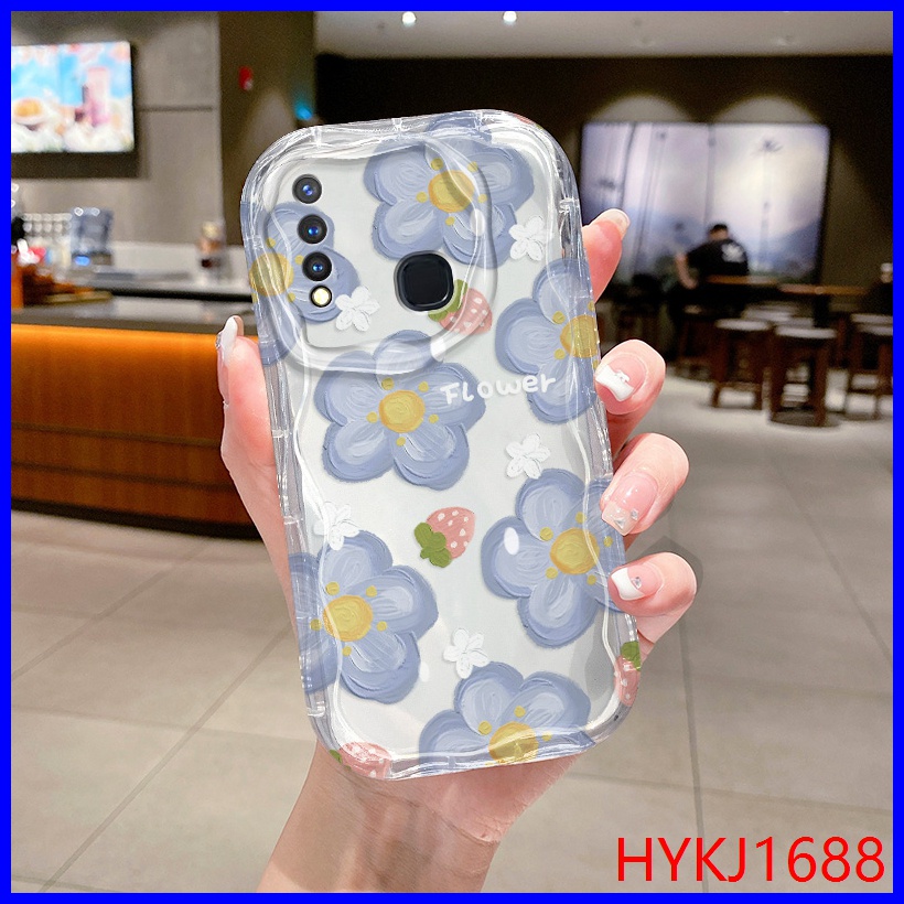 Ốp lưng Vivo Y19 Ốp Điện Thoại tpu Mềm Trong Suốt Họa Tiết Kem Cho Vivo Y19 NYW
