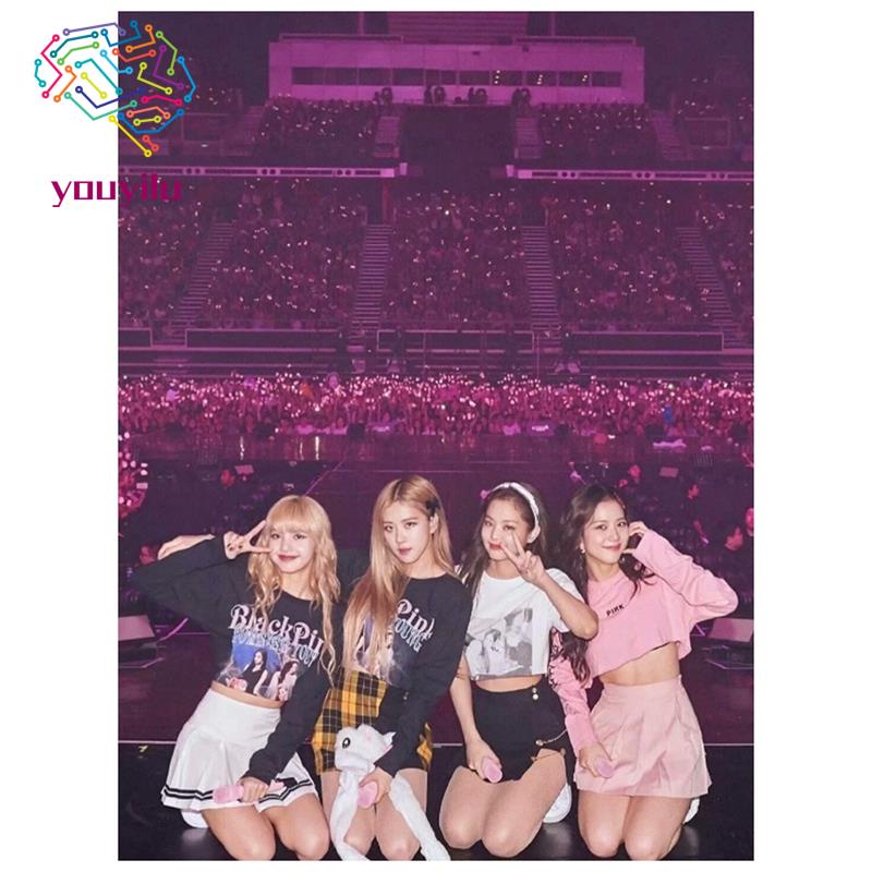 Bộ Tranh Đính Đá Họa Tiết Nhóm Nhạc BLACKPINK Độc Đáo Trang Trí Nhà Cửa