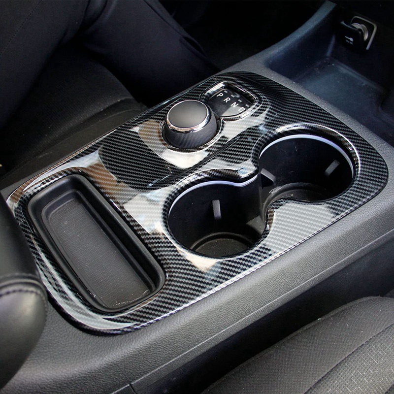 Khung Viền Bảng Điều Khiển Trung Tâm Bằng ABS Sợi Carbon Cho Dodge Durango 2014-2017