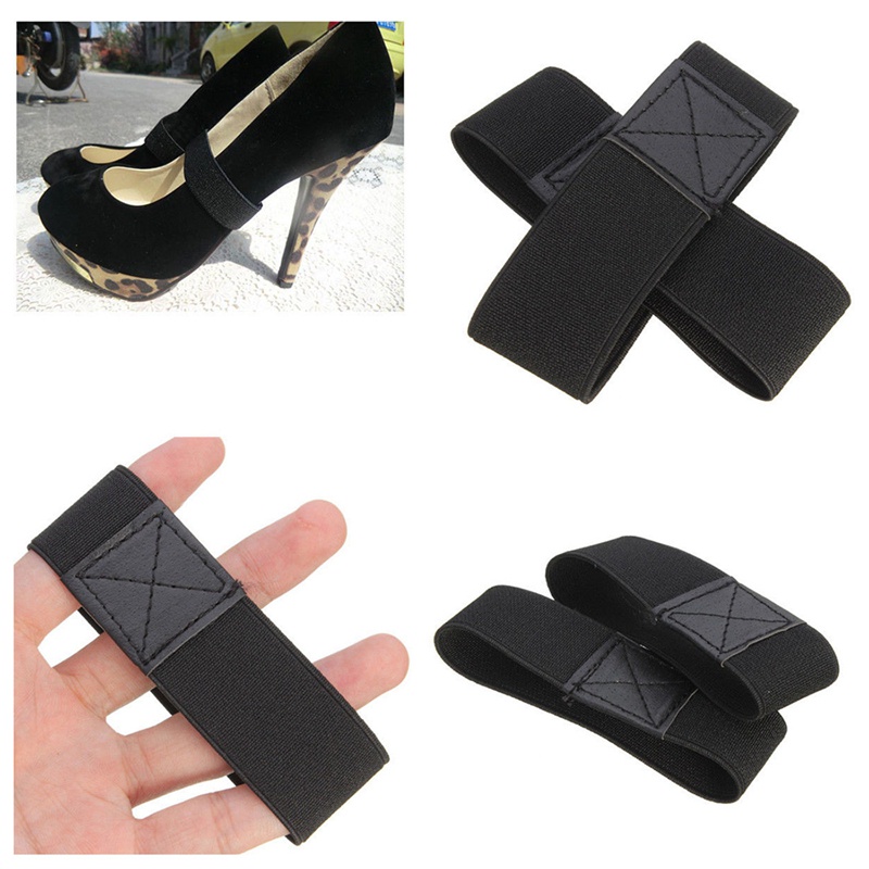 Dây Đeo Giày Cao Gót Màu Đen Co Giãn Dành Cho Khiêu Vũ