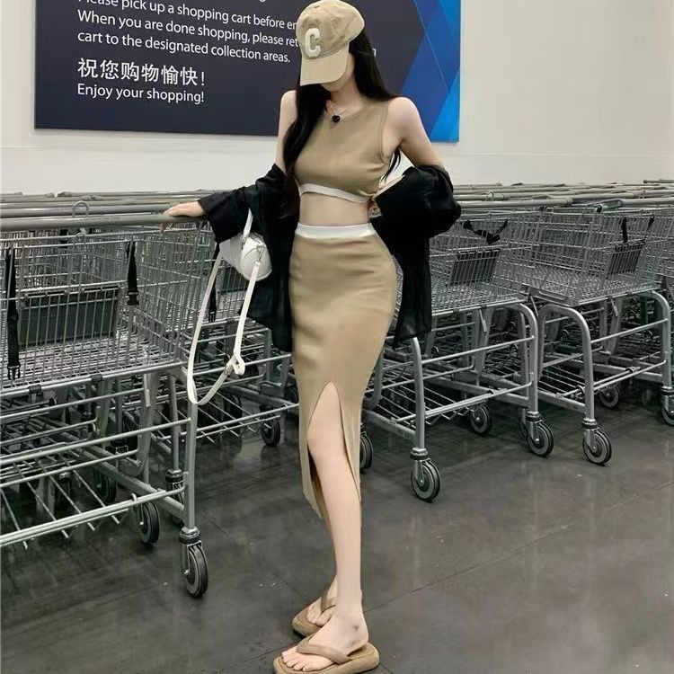 [F &amp; X] Bộ Đồ Thể Thao Hai Mảnh Nhẹ Nhàng Phong Cách Thể Thao Hợp Thời Trang Mùa Hè Cho Nữ y2k