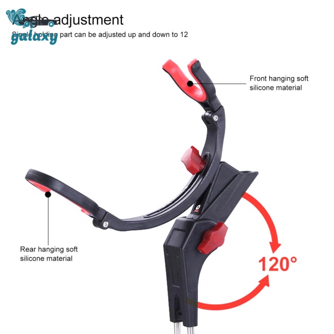 Galaxy Giá Đỡ Cần Câu Cá 2 Ngăn Xoay 360 Độ Tiện Dụng