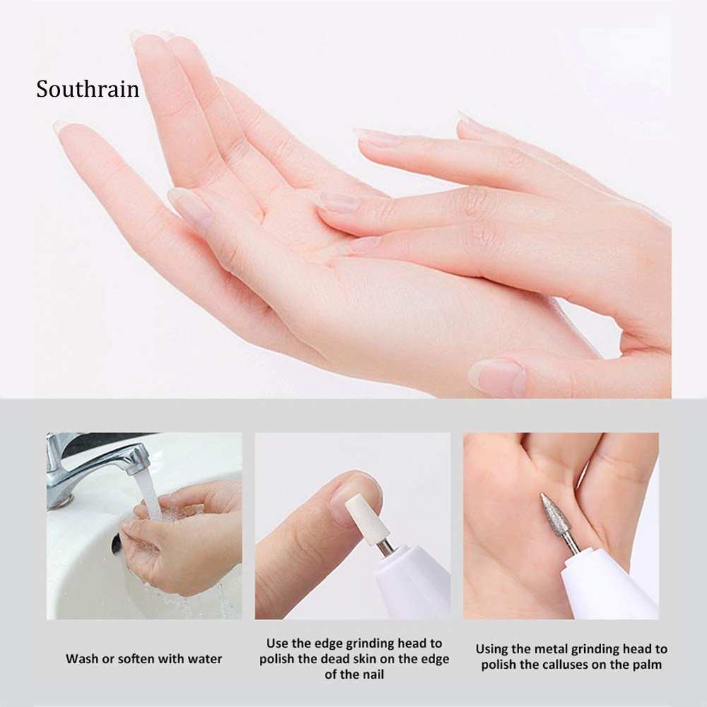 Máy Đánh Bóng Móng Tay Kèm 5 Mũi Khoan Chuyên Dụng