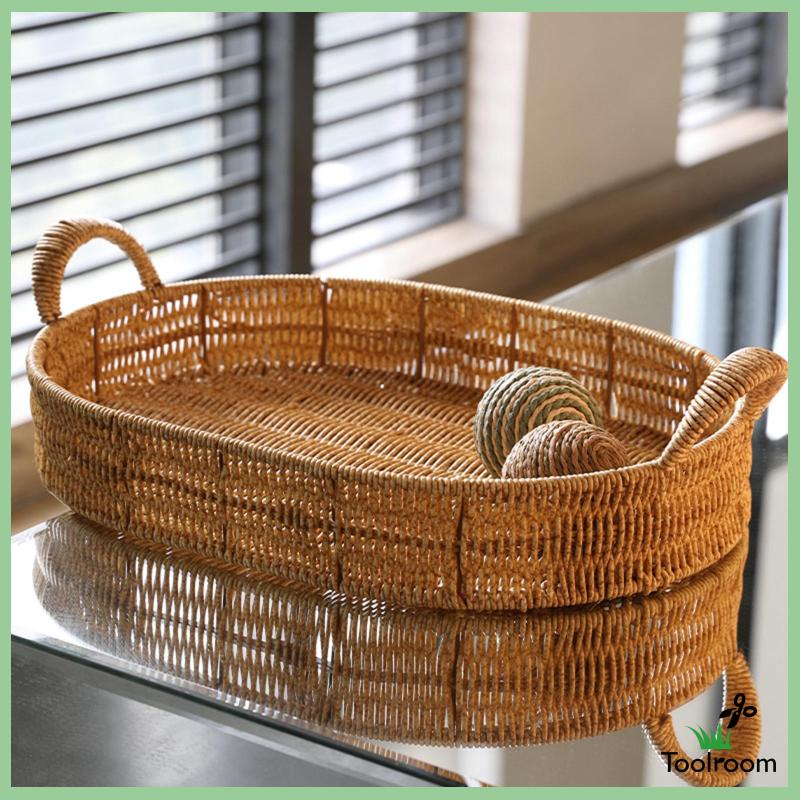 Khay Đựng Thức Ăn Hình Oval Phong Cách Bắc Âu