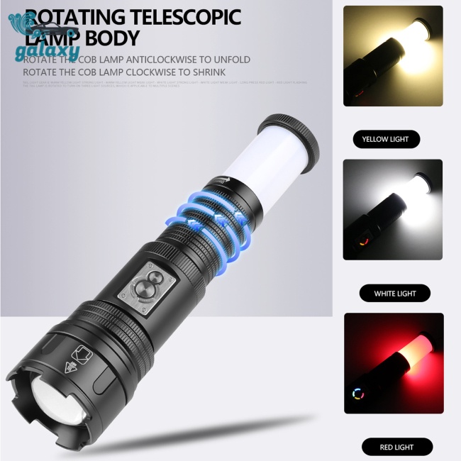 Galaxy Đèn Pin 30w Xhp360 4 Cấp Độ Đa Năng Tiện Dụng