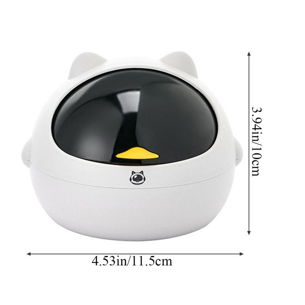 Dalton Thùng Rác Để Bàn Nắp Lật Cỡ Nhỏ Dễ Thương Cá Tính