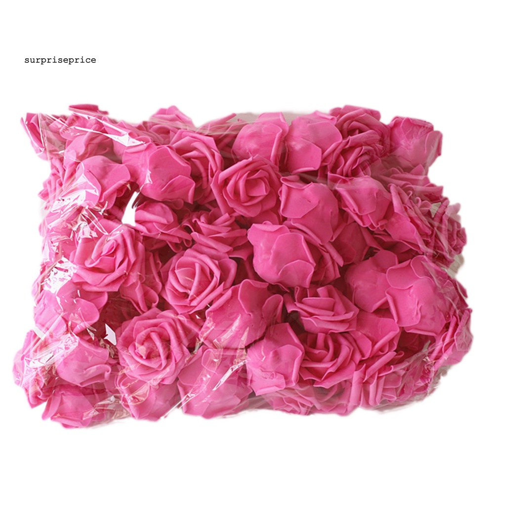 Set 100 Bông Hồng Giả Bằng Xốp Dùng Trang Trí Tiệc Cưới