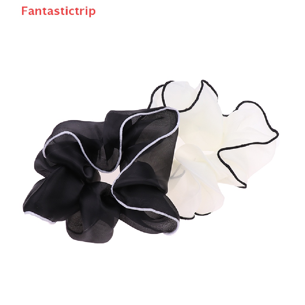 Dây Buộc Tóc Organza Màu Trơn Mùa Hè Cho Nữ Mới