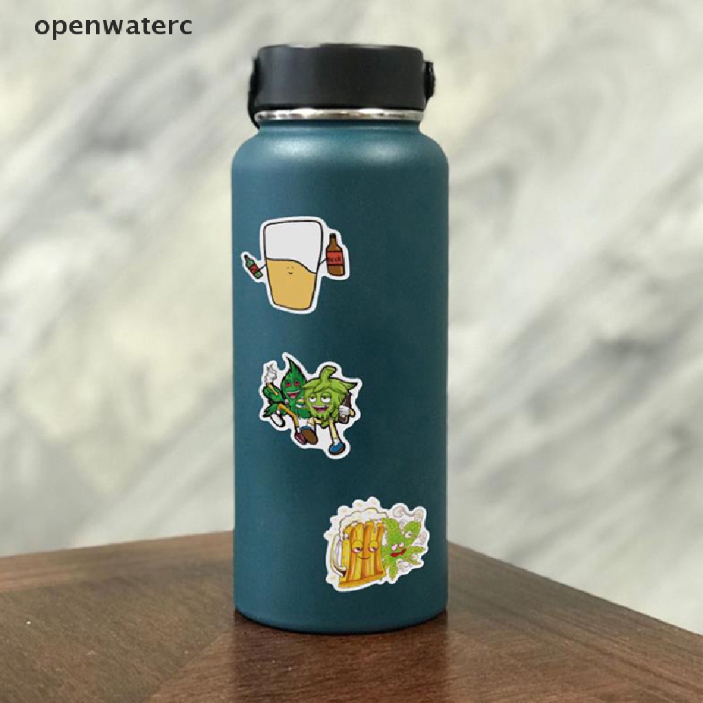 Bộ 50 Miếng Dán Hình Nhân Vật Vui Nhộn Dùng Trang Trí Ván Trượt / Guitar / Laptop