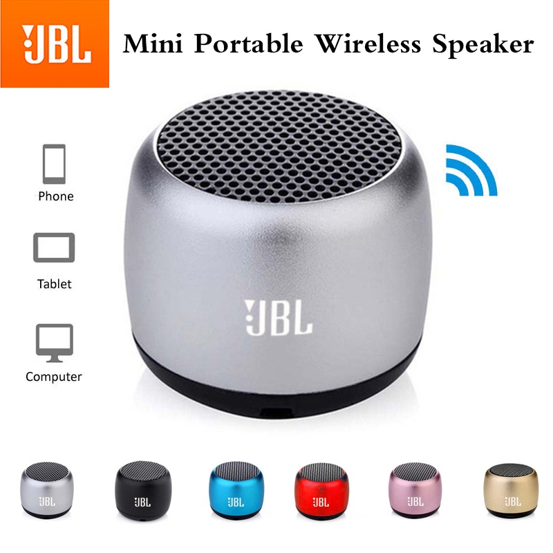 Loa Bluetooth Không Dây Âm Thanh Siêu Trầm Mini Chống Thấm Nước Màu Xanh Dương Cho Máy Tính Điện Thoại Di Động
