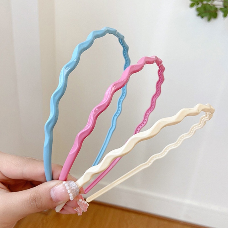 Băng Đô Cài Tóc Bằng Nhựa Mỏng Không Trơn Màu Sắc Kẹo Ngọt Xinh Xắn Cho Bé Gái