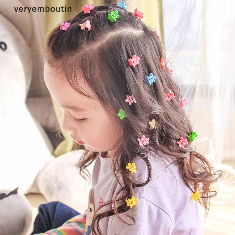 Set 10 Kẹp Tóc Hoa Handmade Dễ Thương Cho Bé Gái