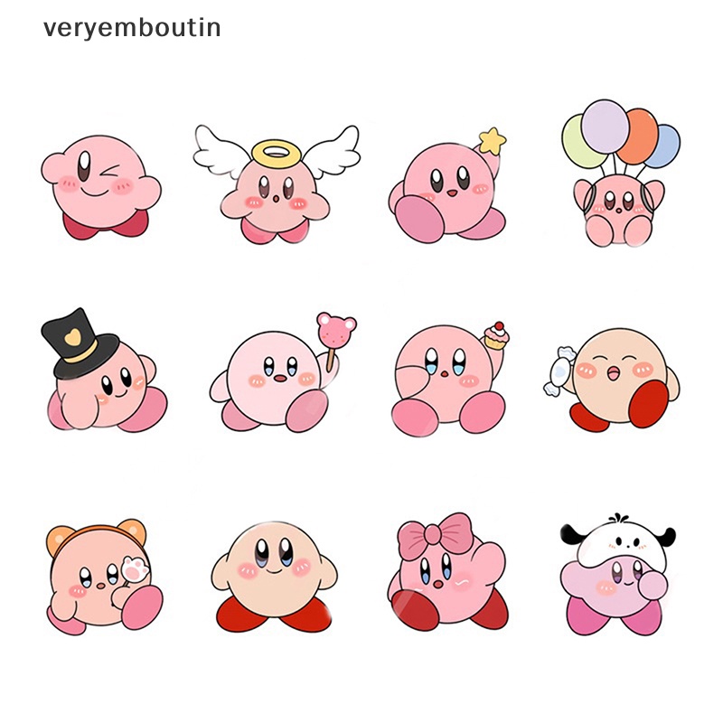 1 Trâm Cài Áo Hình Kirby Và Thủy Thủ Mặt Trăng Tráng Men