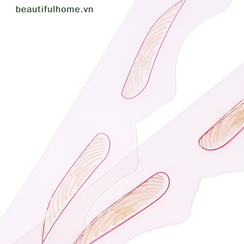 Bộ Khuôn Hỗ Trợ Kẻ Lông Mày 12 Kiểu Tiện Dụng