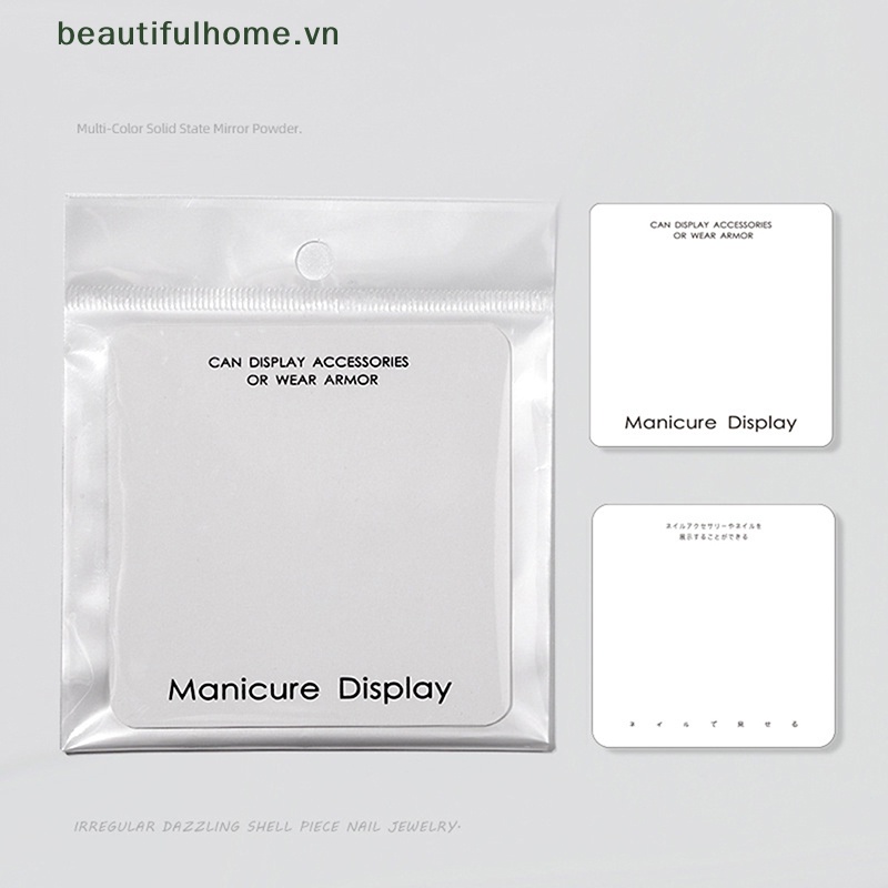 Bộ 10 Thẻ Giấy Cạc Tông Trưng Bày Móng Tay Giả