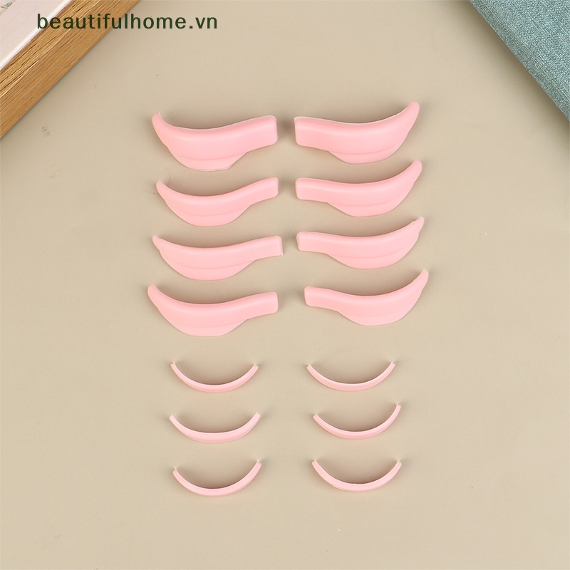 Bộ 7 Cặp Đệm Silicone Hỗ Trợ Uốn Cong Lông Mi Tiện Dụng