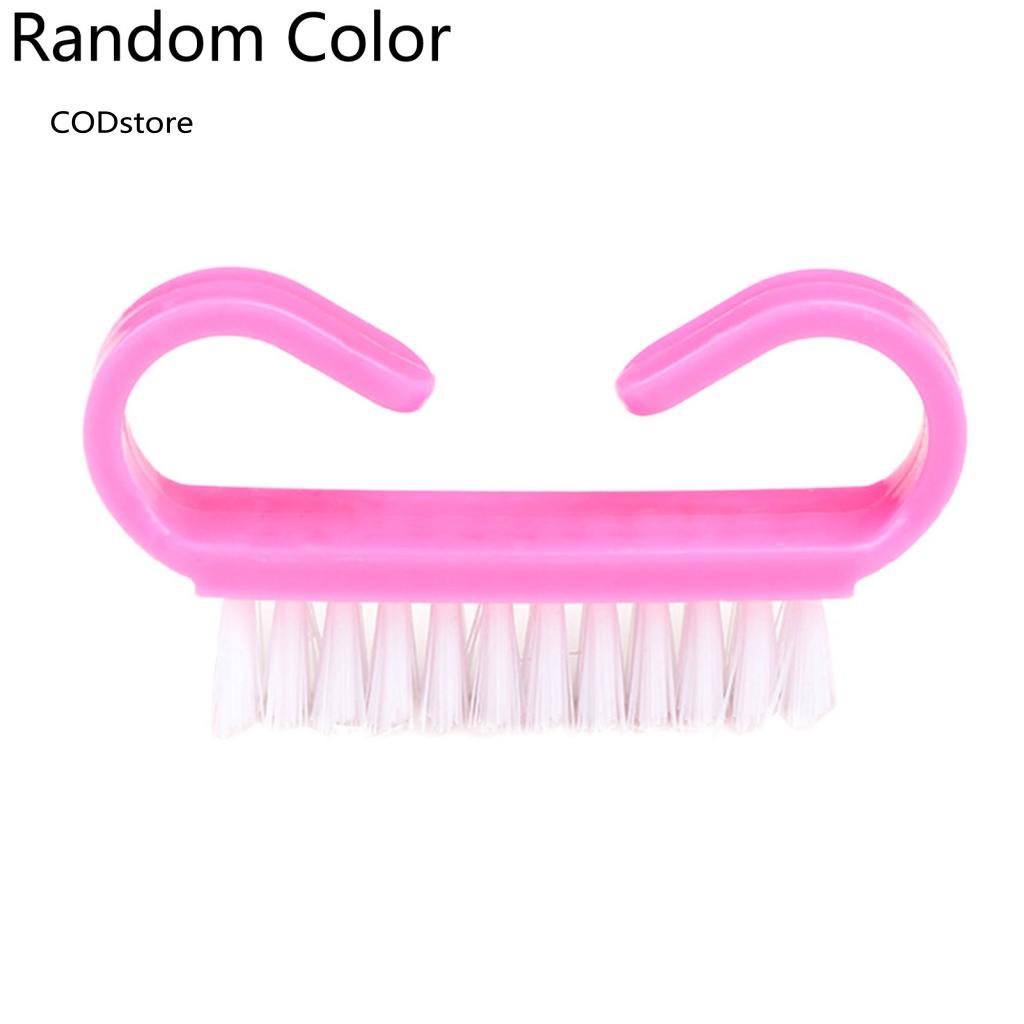 Cọ Nhựa KDC Hình Sừng Nhỏ Làm Sạch Bụi Cho Móng Tay