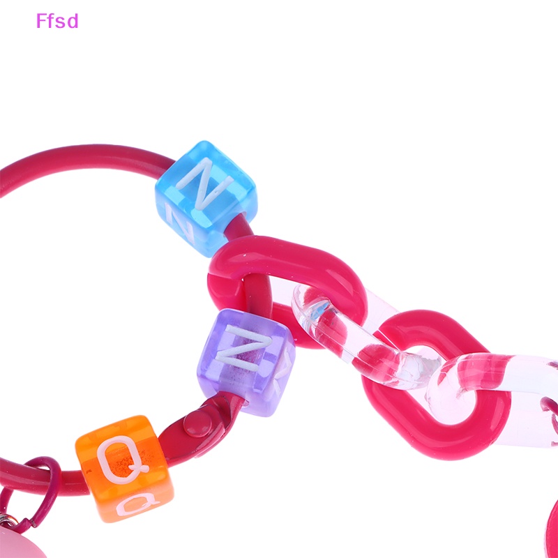 {Ffsd} Móc Khóa Resin Hình Gấu Dâu Hoạt Hình Dễ Thương DIY Trang Trí Xe Hơi * Bán Chạy