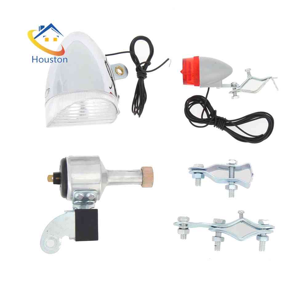 Bộ Đèn Dynamo Và Đèn Pha An Toàn Không Cần Pin Cho Xe Đạp