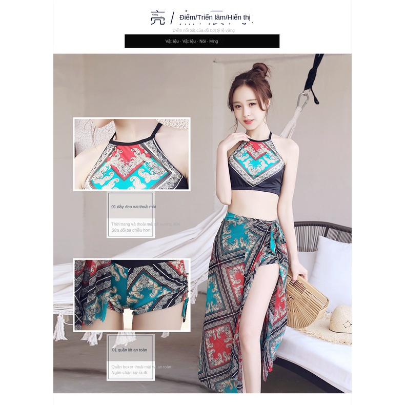 Bộ Đồ Bơi Ba Mảnh Ôm Dáng Quyến Rũ Thời Trang Cho Nữ