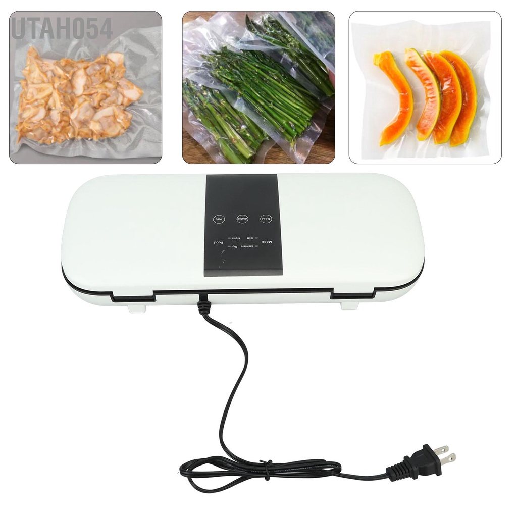 Utah054 Máy Hút Chân Không Nhỏ Cao 120W Hàn Thực Phẩm Tự Động Cho Khô Ướt Phích Cắm US 110V