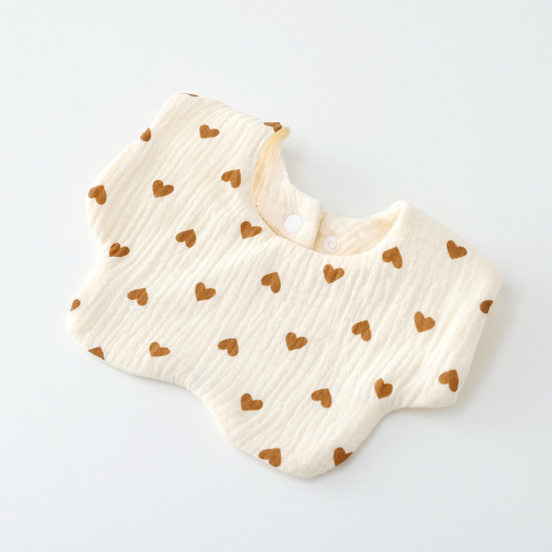 Yếm Ăn Vải Cotton Chống Thấm Nước Dành Cho Bé Sơ Sinh