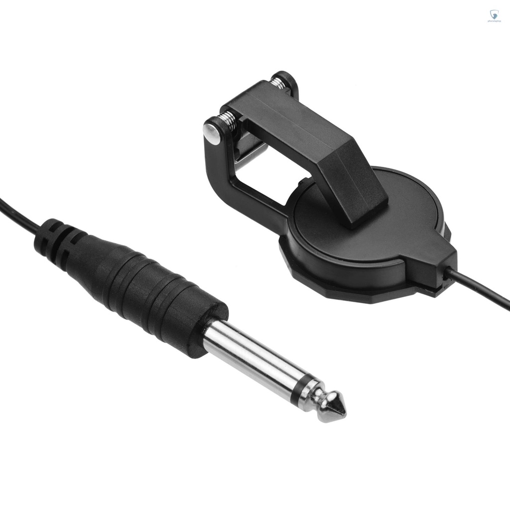 Dụng Cụ Pickup Mini Dạng Kẹp Với Cáp 1 / 4 Inch 2.4M Chuyên Dụng Cho Đàn Guitar Acoustic Violin Mandolin Ukulele