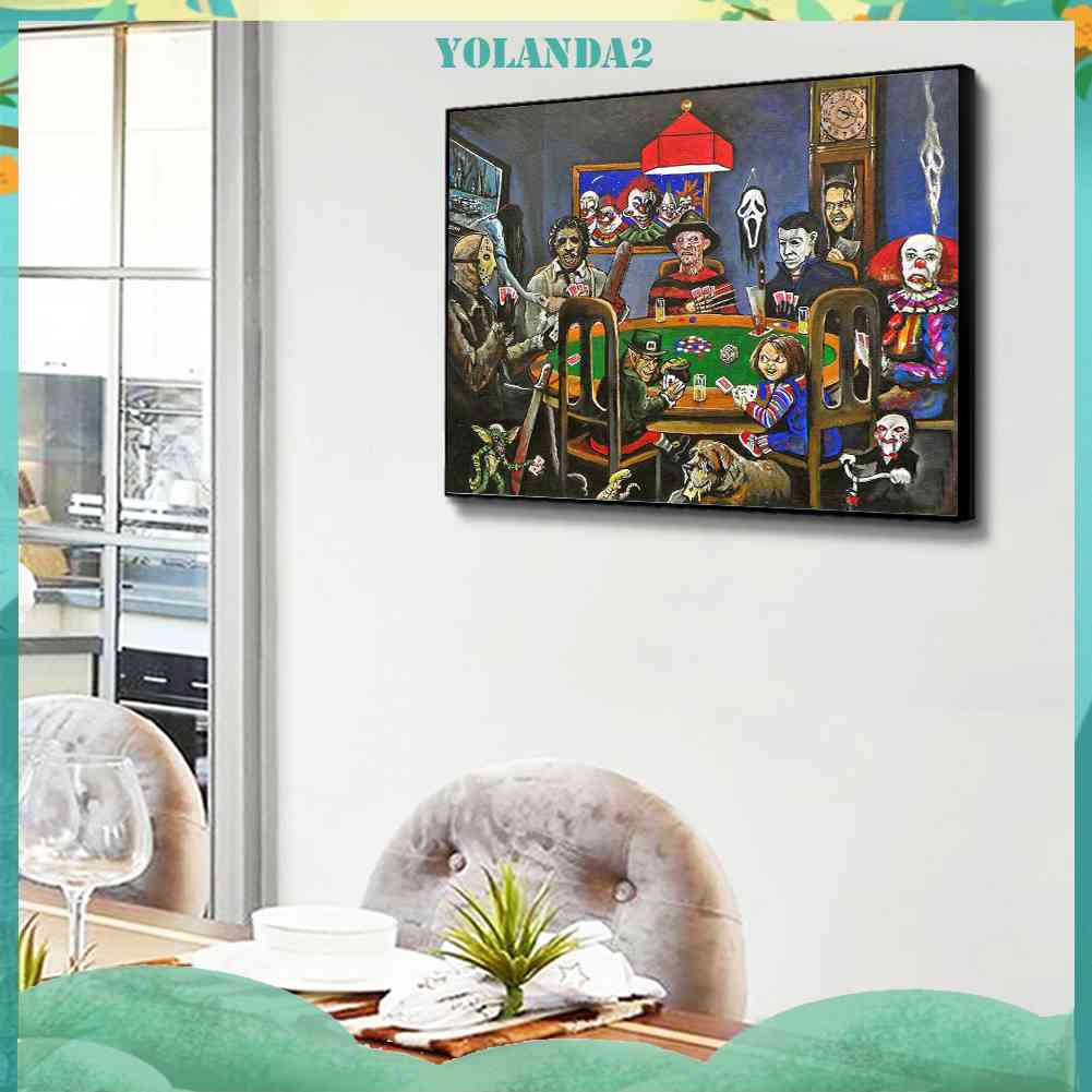 Tranh Đính Đá Kim Cương Toàn Bộ 5D DIY Hình Vẽ Kinh Dị Trang Trí Nhà Cửa