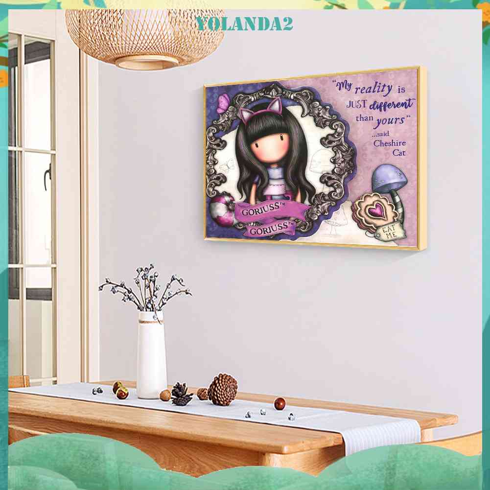 Tranh Đính Đá Kim Cương Toàn Bộ 5D DIY Hình Búp Bê