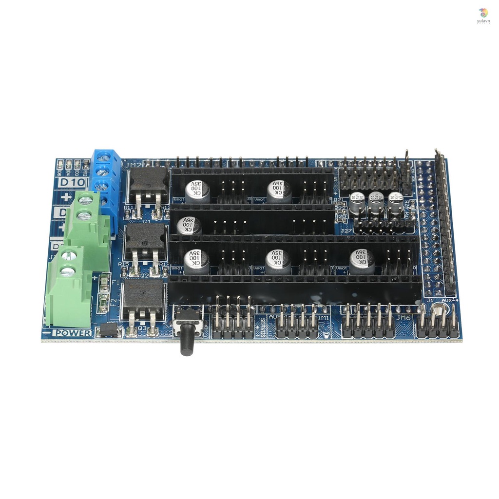Bảng Mạch Điều Khiển Ramps 1.6 Ramps 1.5 4 Lớp Kèm Tản Nhiệt Cho Máy In 3D
