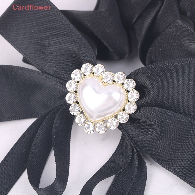 < Cardflower > Dây Buộc Tóc Phô Mai Kim Cương Trái Tim Lớn Khí Chất Cao Cấp Khí Chất Mới Cho Nữ