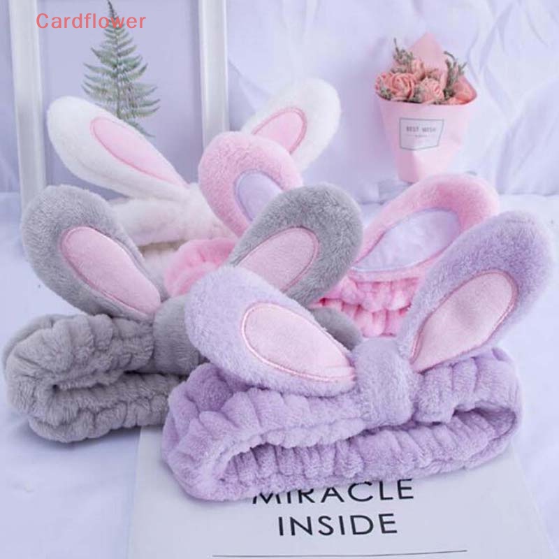 Băng Đô Tai Thỏ Dễ Thương Dùng Khi Rửa Mặt / Trang Điểm