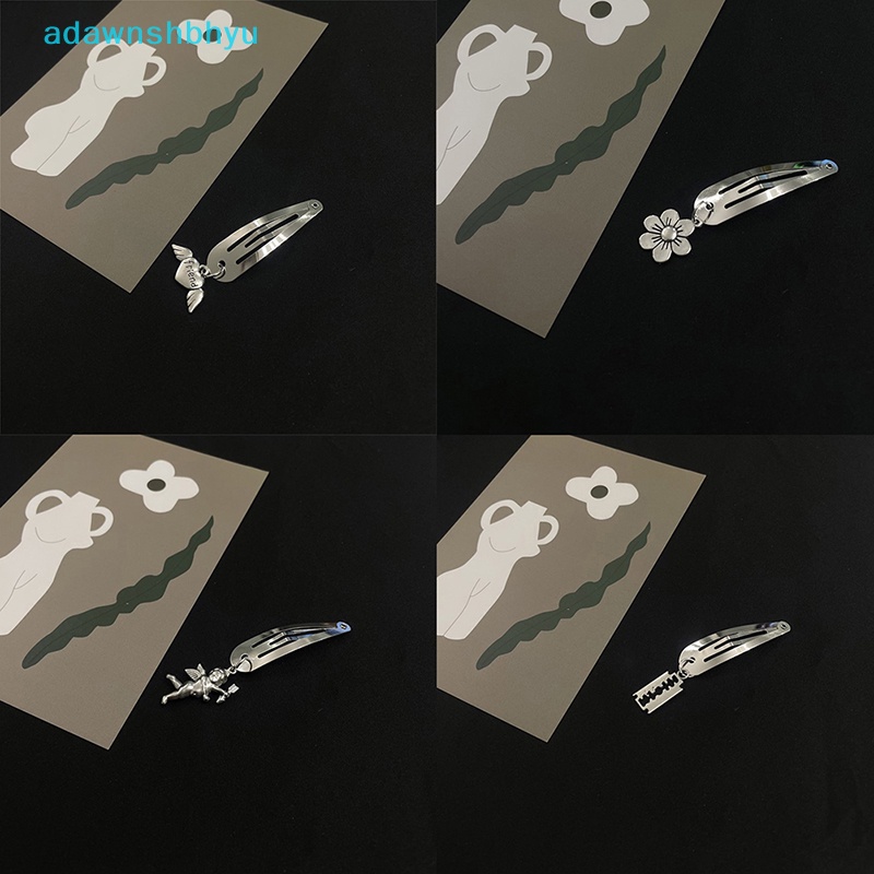 1 Kẹp Tóc Kim Loại Màu Bạc Hình Trái Tim Thời Trang Cho Nữ