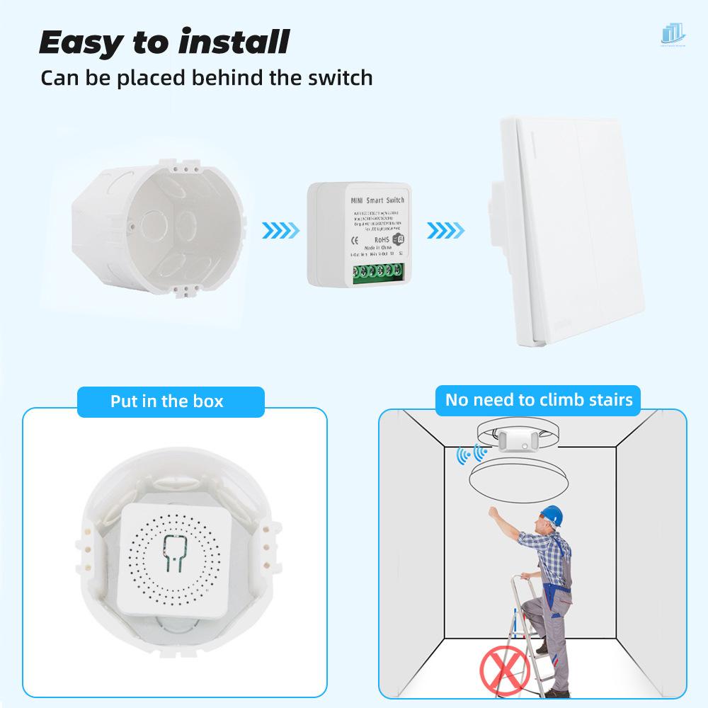 Mô Đun Công Tắc Rơ Le Mini ZigBee 3.0 16A Điều Khiển Bằng Giọng Nói Tiện Dụng Cho Gia Đình AC 85-250V