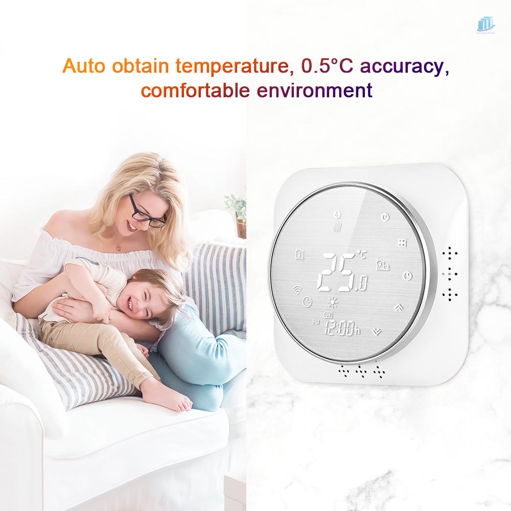 Bộ Điều Khiển Nhiệt Độ Thông Minh 95-240V Wi-Fi 5 + 1 + 1 Có Màn Hình LCD