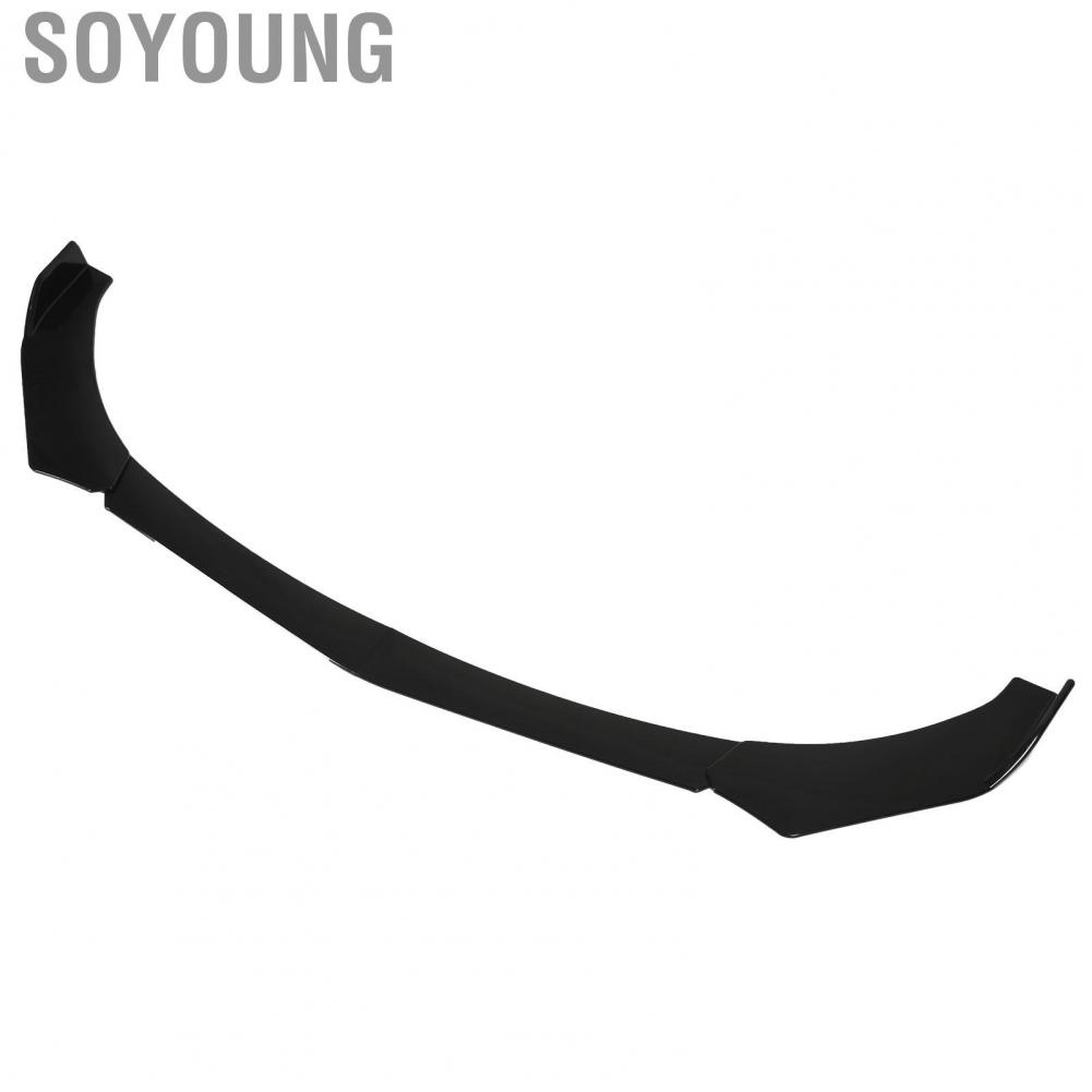 Soyoung Front Bumper Chin Spoiler  Reduce Windage Solid Car Font Bumper Lip Spoiler  Rust Durable Impact Resistant 4PCs  for Car