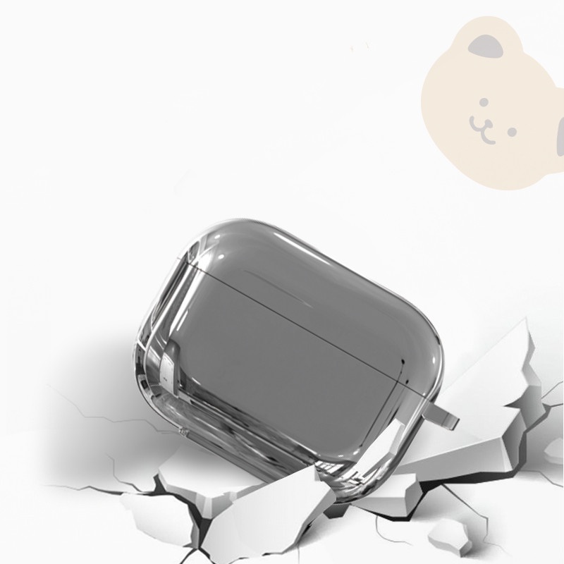 Vỏ Bảo Vệ Hộp Sạc Tai Nghe VIVO TWS 2 Bằng TPU Mạ Điện Họa Tiết Hoạt Hình + Mặt Dây Chuyền Đơn Giản Chống Sốc