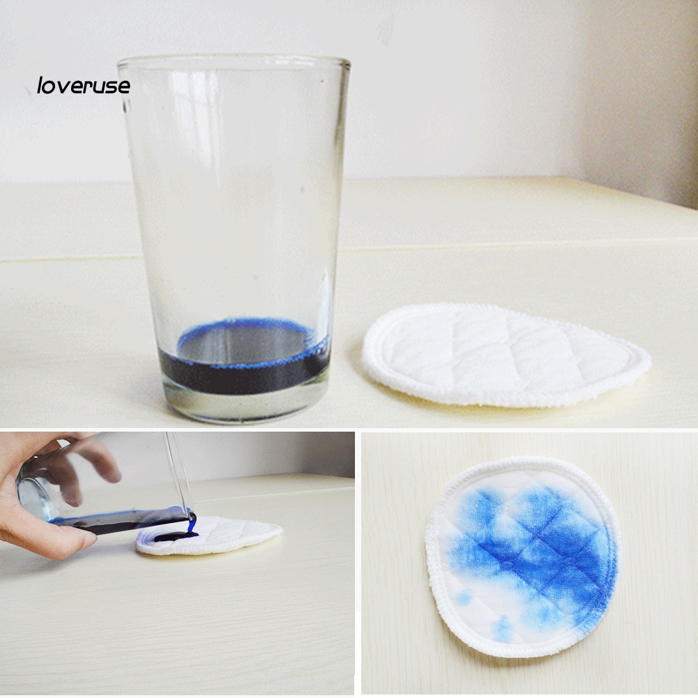 Set 2 Miếng Vải Cotton Hình Tròn Siêu Thấm Hút Thoáng Khí Cho Phụ Nữ Mang Thai