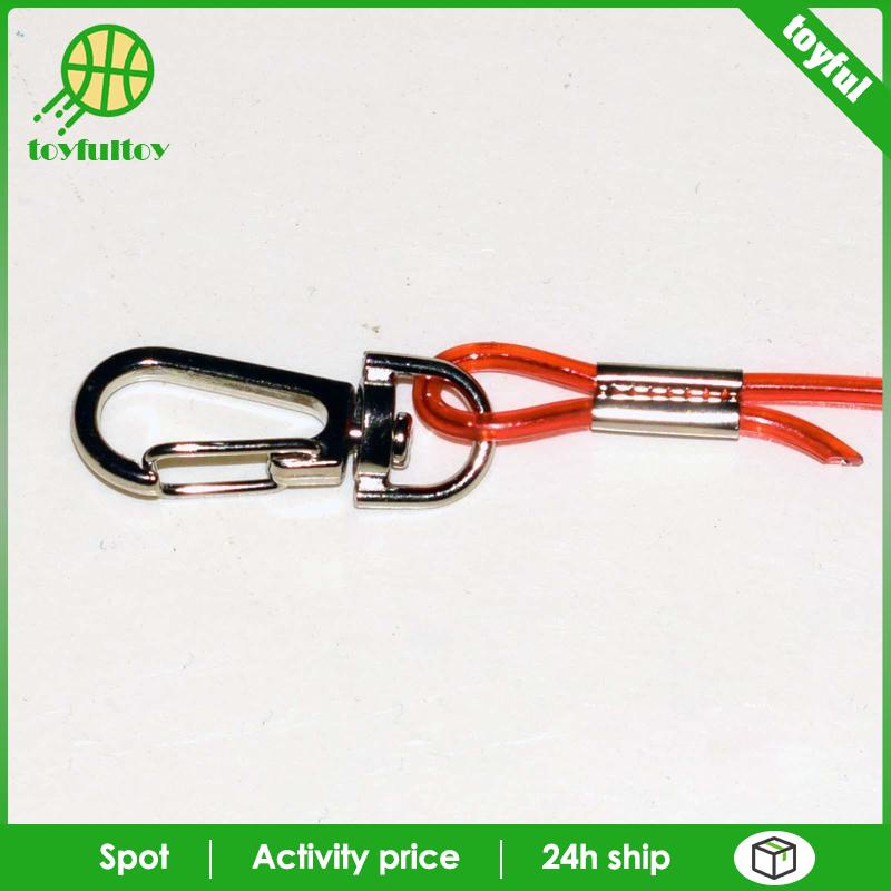 [Toyfulcabin] Dây Thép Cuộn Câu Cá Mở Rộng Thuận Tiện Có Móc Khóa Carabiner