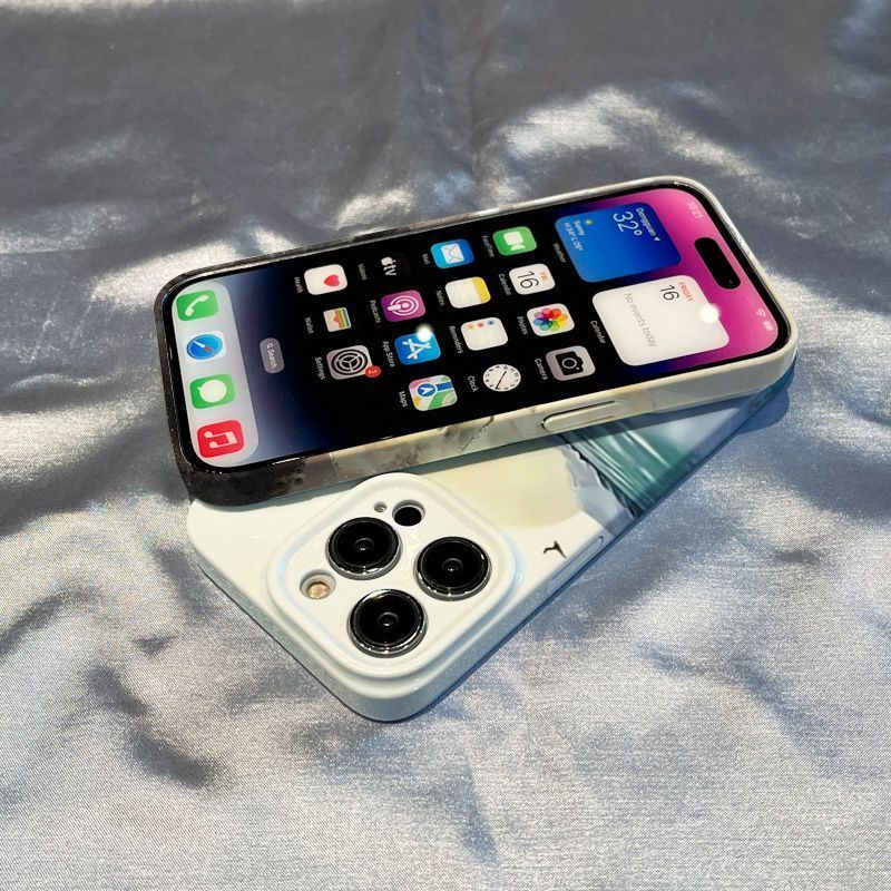 Ốp Điện Thoại Siêu Mỏng In Họa Tiết Phong Cảnh Mùa Hè Dành Cho Iphone 13 max 117 / 8p 14 Pro