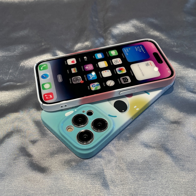 Ốp Điện Thoại Cứng Chống Sốc In Hình Biểu Tượng Cảm Xúc Vui Nhộn Cho Iphone 7 8P 1211I 13 14pro 7EVT